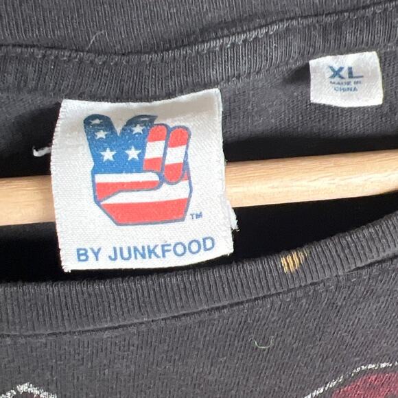 AC DC Let There Be Rock Black T-shirt By Junk Food Size XL - Picture 3 of 5